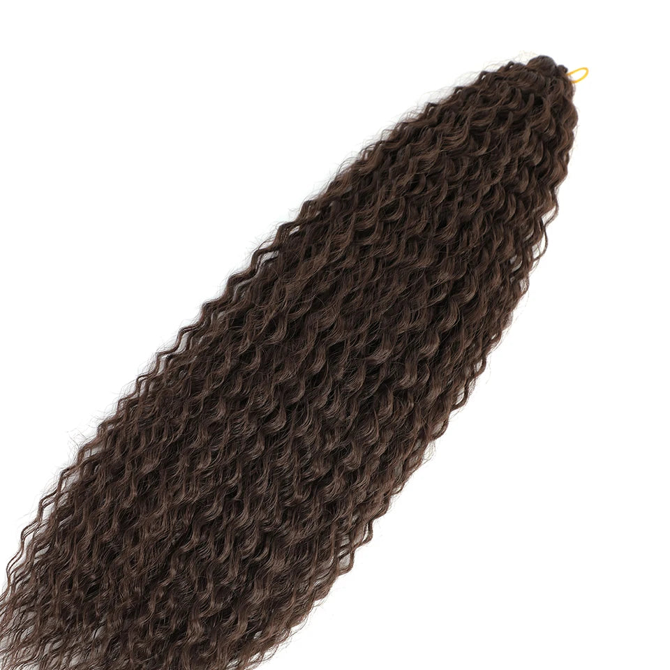 3-7Pcs Synthetic Brazilian Crochet Braids Hair for Women 20-28" Ombre White African Curls Kinky Curly Braiding Hair Extensions