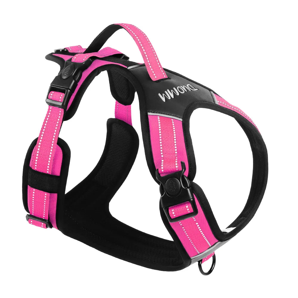 Tactical No-Pull Dog Harness with Handle & Reflective Strips - Padded Vest for Control, Anti-Pull Walking, and Outdoor Safety