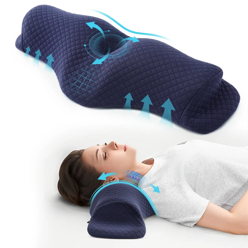 Relieve Neck Discomfort Cervical Sleeping Pillow, Orthopedic Neck Pillow, Breathable Washable, Ideal for Every Sleeper