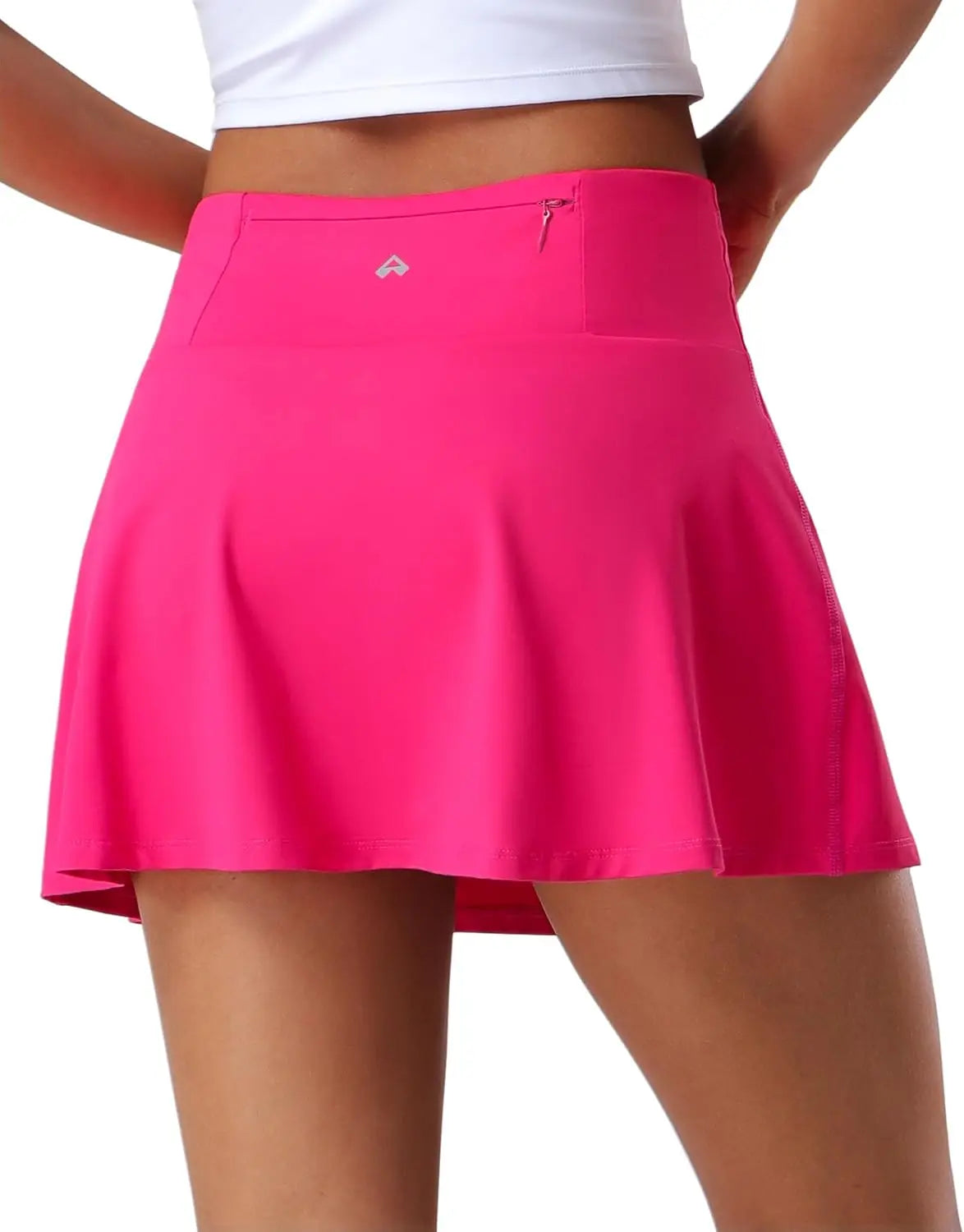 Pioneer Camp Women's 18" High Waisted Tennis Skort with Built-in Shorts & Pockets, Golf Athletic Long Skirt for Tennis Running W