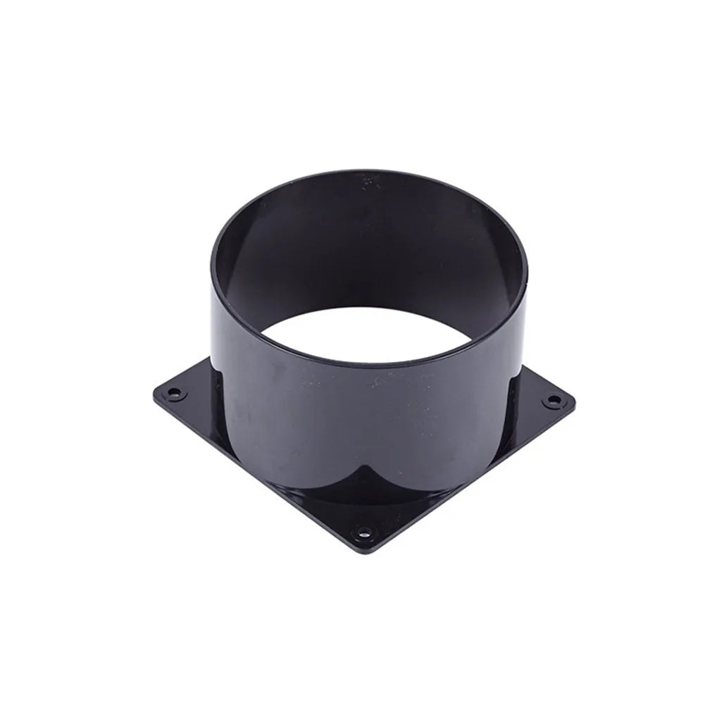 ABS Wall Flange Connector 75mm/100mm/120mm For Ventilation Pipe Air Ducting Connection Indoor Ventilation Equipment Accessory