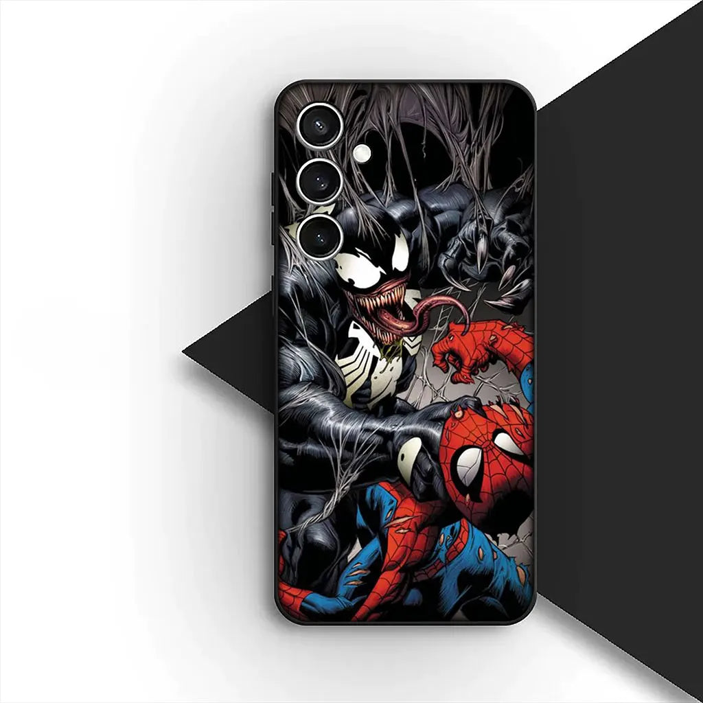 Cover Venom Spider Man Marvel Spiderman Phone Case for OPPO A18 A16 A80 A40 A17 A15 A38 A78 A79 A54 A57 A58 A60 4G 5G Casing