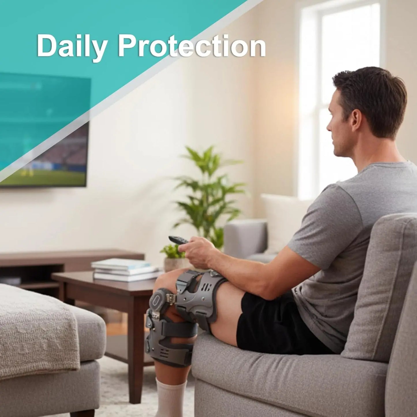 Osteoarthritis Unloading Knee Brace, OA Unloading Support Low Profile Design, Knee Joint Pain Relief Protective Device