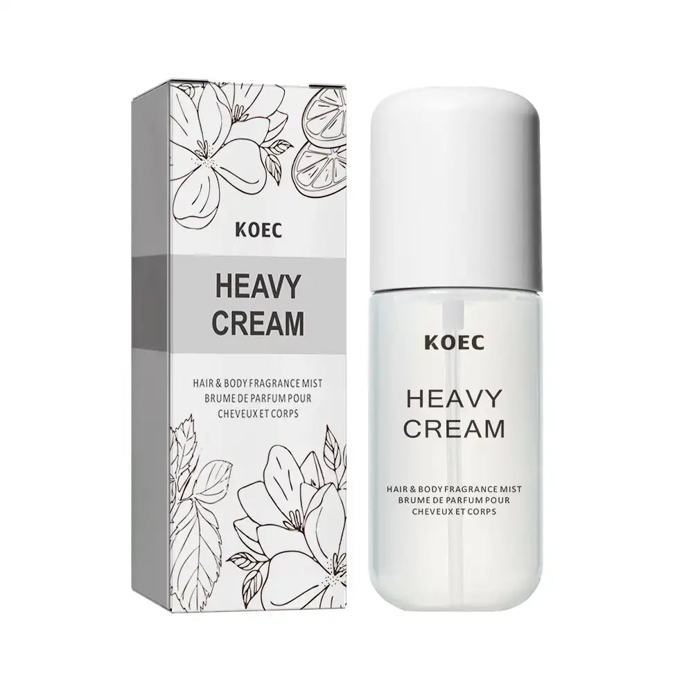 50ml KOEC Heavy Cream Fragrance Mist Perfume Moisturizing Refreshing Triple Notes Jasmine Vanilla Lemon Sugar Propylene Glycol