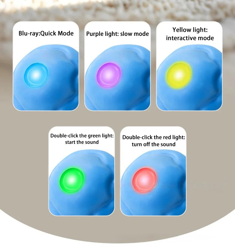 Smart Dog Toy Ball Electronic Interactive Pet Toy Moving Ball Rope USB Automatic Moving Bouncing for Puppy Chew Products