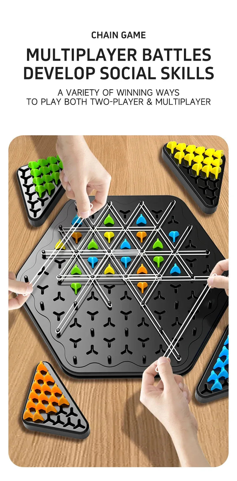 Triangle Chess Splendor Duel Board Game Strategy Game for Kids and Adults Fun Family Game Logic Chess Track Tables Game Toys