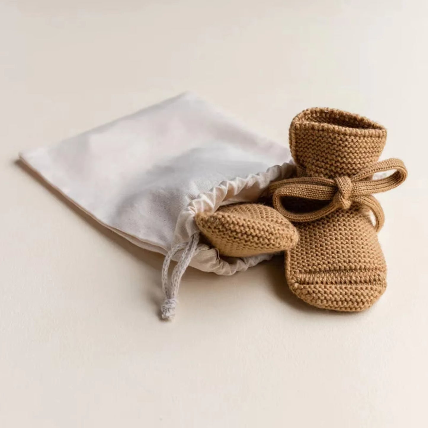 Cute Infant Baby Booties Autumn Winter Knit Merino Wool Warm Baby Socks