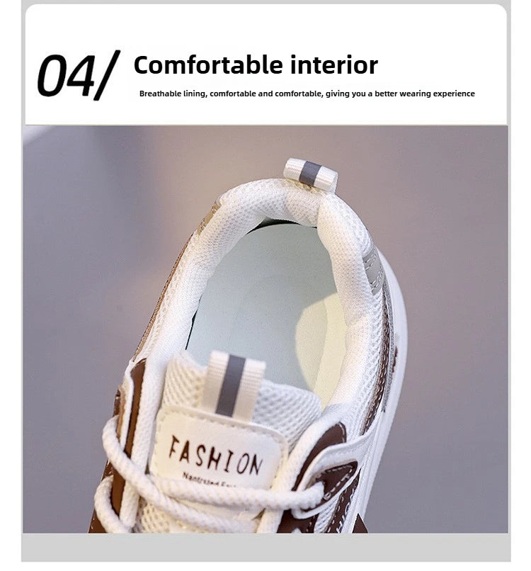 Spring and Autumn New Women's Mesh Breathable Casual Shoes Lightweight Soft Soled Sneakers Thick Soled Non Slip Walking Shoes
