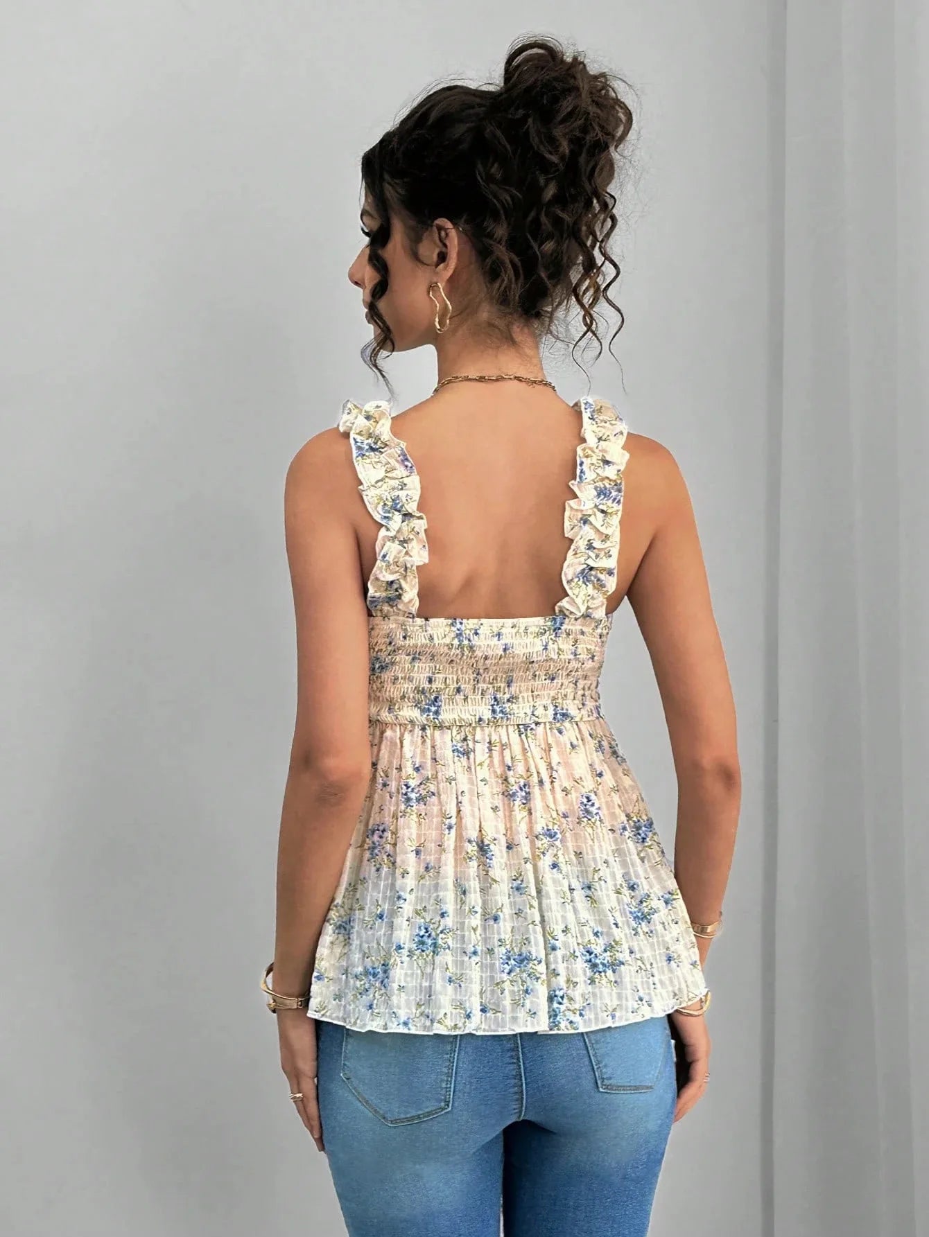 Maternity Clothing Spring and Summer New Printed Suspenders Maternity Top Square Collar A Word Maternity Vest Pregnancy Shirt