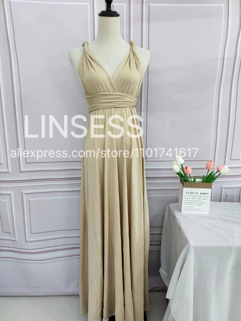 Multiway Maxi Dress Bridesmaid Dress Infinity Cocktail Dress Floor Length Bridesmaid Dress Maxi Dress for Bridesmaid Gifts