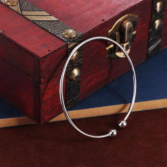Classic Wholesale Silver Plated Bracelet Mens/Womens Fashion Jewelry Adjustable Bangles