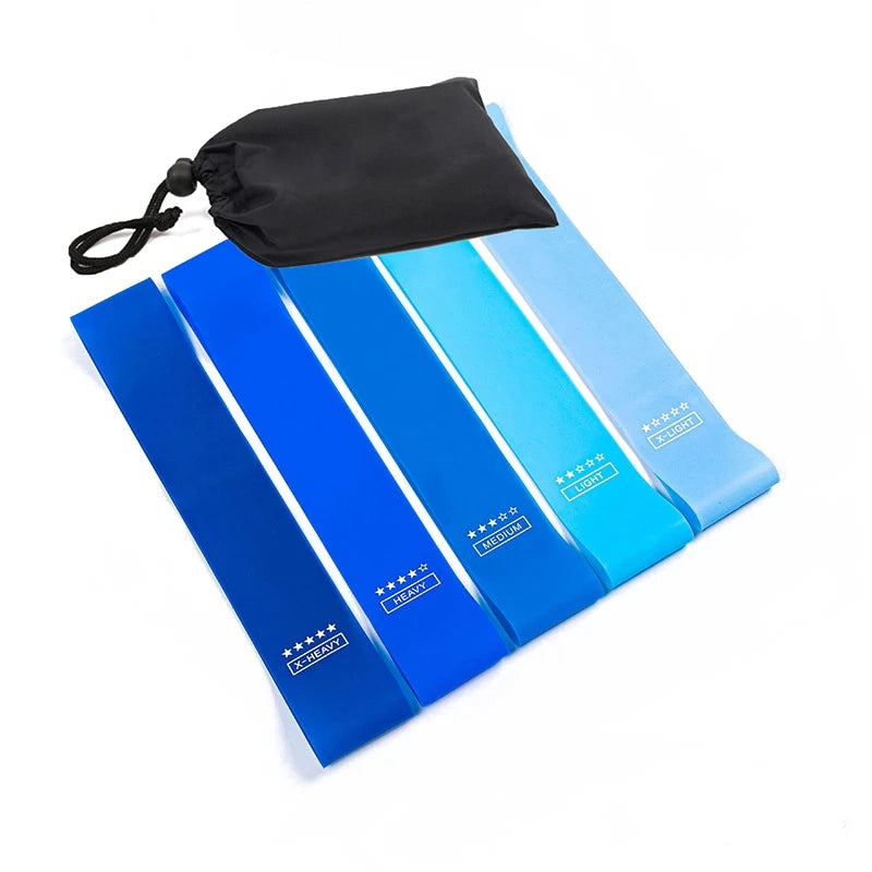 TPE Resistance Bands Fitness Set 5pcs Rubber Loop Band Strength Training Workout Expander Yoga Gym Equipment Elastic Rubber Loop