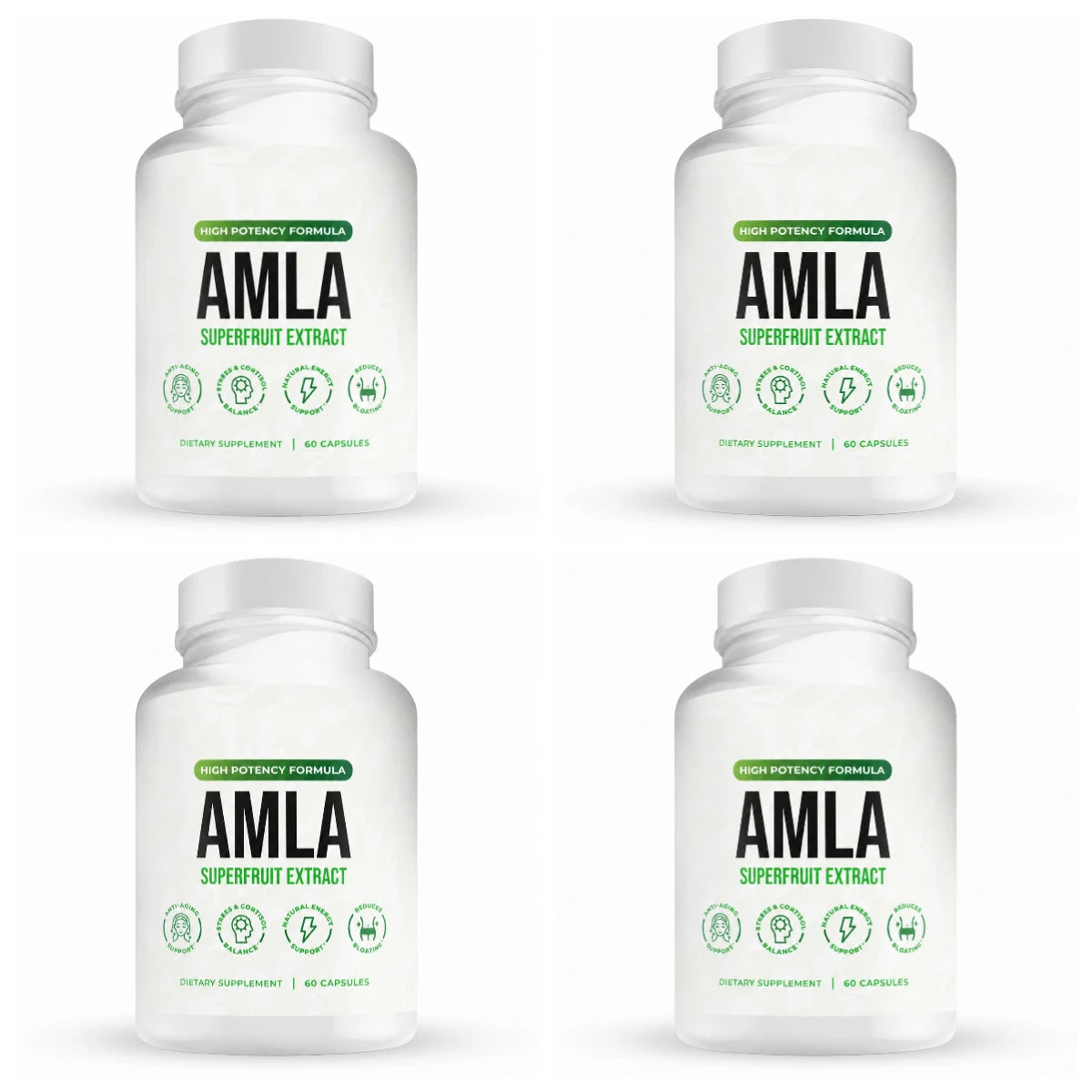 Amla Fruit Extract 1000mg Capsules Superfruit Supplement Energy Support 60 Capsules 30 Servings Vegan Non-GMO Gluten Free