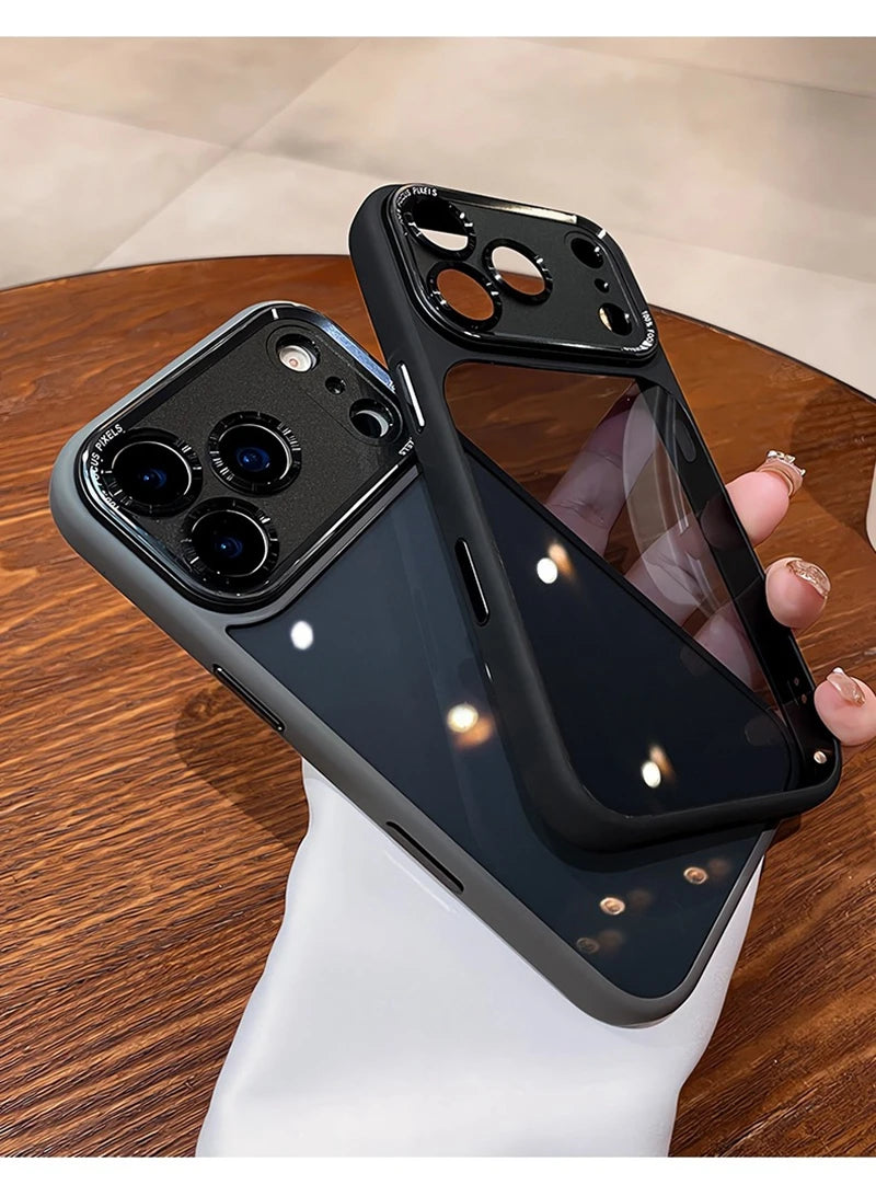 Luxury Transparent Phone Case for IPhone 17 Air 16 15 14 13 12 Pro Max Plus 17Air 17Pro 16Pro i17 Clear Shockproof Bumper Cover