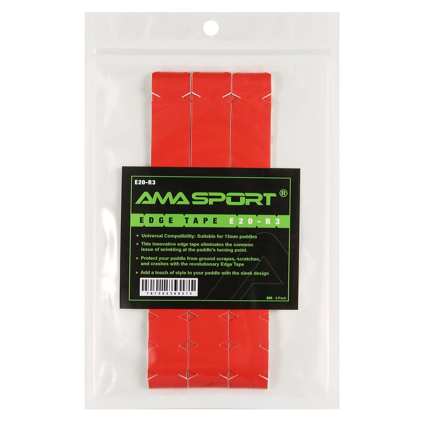 AMASPORT Pickleball Paddle Protection Tape 20mm/23mm/26mm  for 13mm/16mm/19mm Paddle-Navy Blue-Pickleball Edge Euard Tape