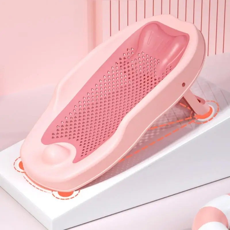 1Pcs Universal Newborn Net Pocket Anti Slip Artifact Baby Shower Net Bath Bed Anti Slip Pad Foldable Bathtub Holder