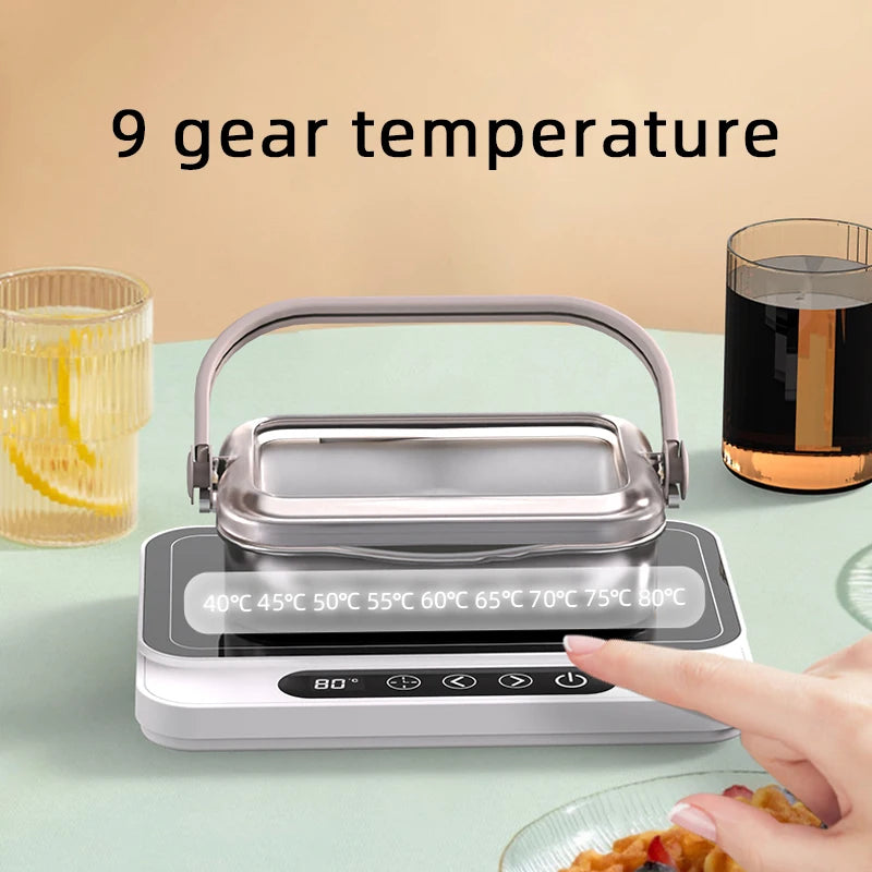50W Mug Warmer Cup Heater Electric Hot Plate 9 Gear Temperature Warmer Coaster Heating Lunch Box Milk Coffee Home Office 220V