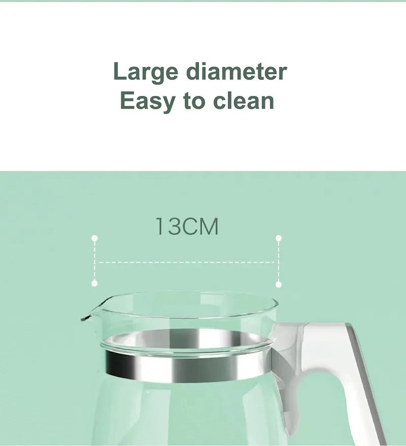 1.3L Electric Kettle Baby Thermostat Milk Warmer Home 24h Hot Water Kettle Multifunctional Glass Health Pot Teapot Kitchen Tools