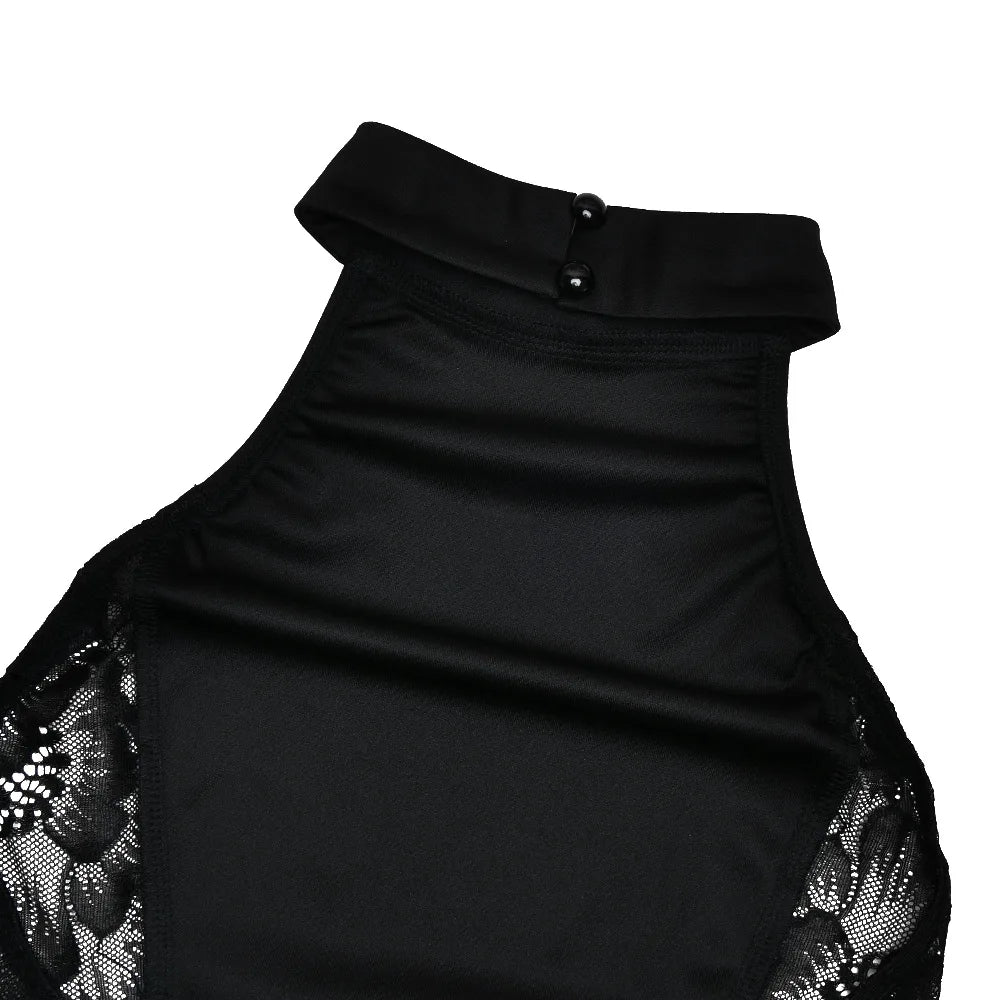Talenza Luxury Lace Evening Dress Sexy  See-Through Cutout Lace Backless Dress Elegant Sleeveless Halter Neck Women Party Dress