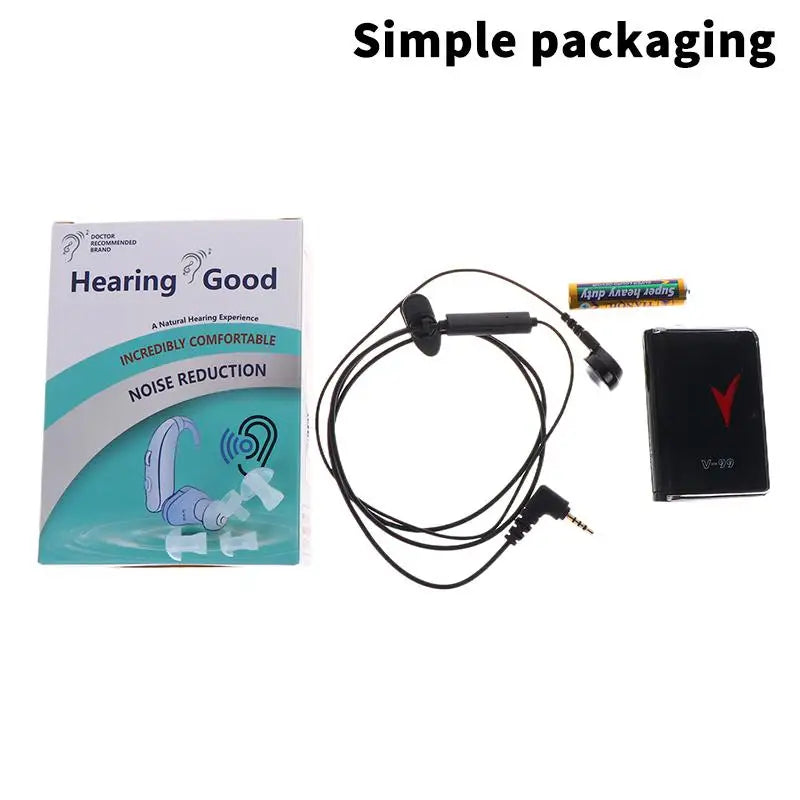 Mini Invisible Ear Hearing Aids With Noise Cancelling And Speech Enhancement Rechargeable For Adult Elderly Seniors Watching TV