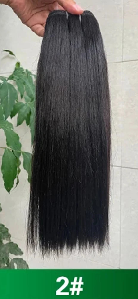Blice Synthetic Hair Bundles 10-22 Inch Pure Color Yaki Straight Hair Extensions 100g/Piece Mixed Hair Weaving One Bundle Deal
