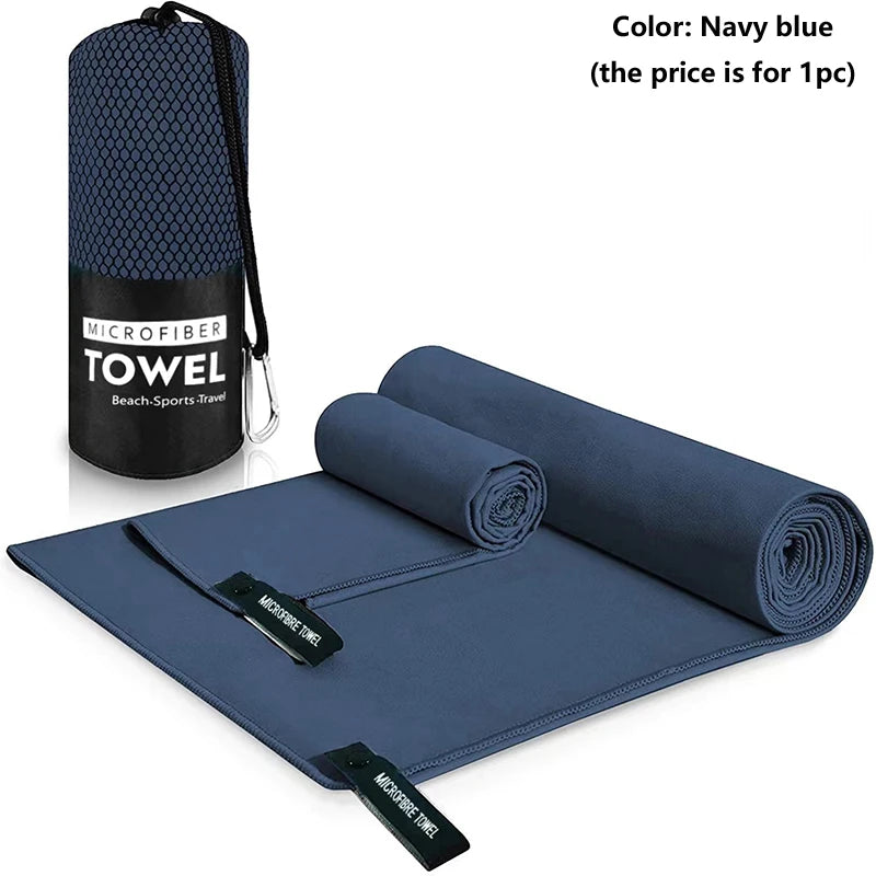 Quick-Drying Sports Towel 40x80/76x152CM Blue Grey Green Orange Swimming Gym Fitness Camping Running Beach Washcloth Towels