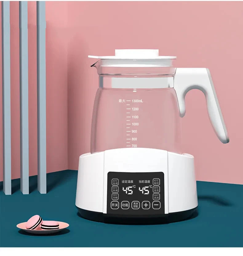 1.3L Electric Kettle Baby Thermostat Milk Warmer Home 24h Hot Water Kettle Multifunctional Glass Health Pot Teapot Kitchen Tools
