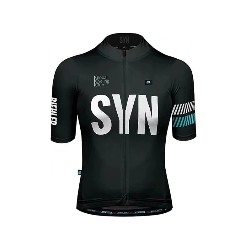 SYN Summer cycling clothes men's jerseys road cycling short sleeved sets bibs quick drying clothes breathable cycling shirt