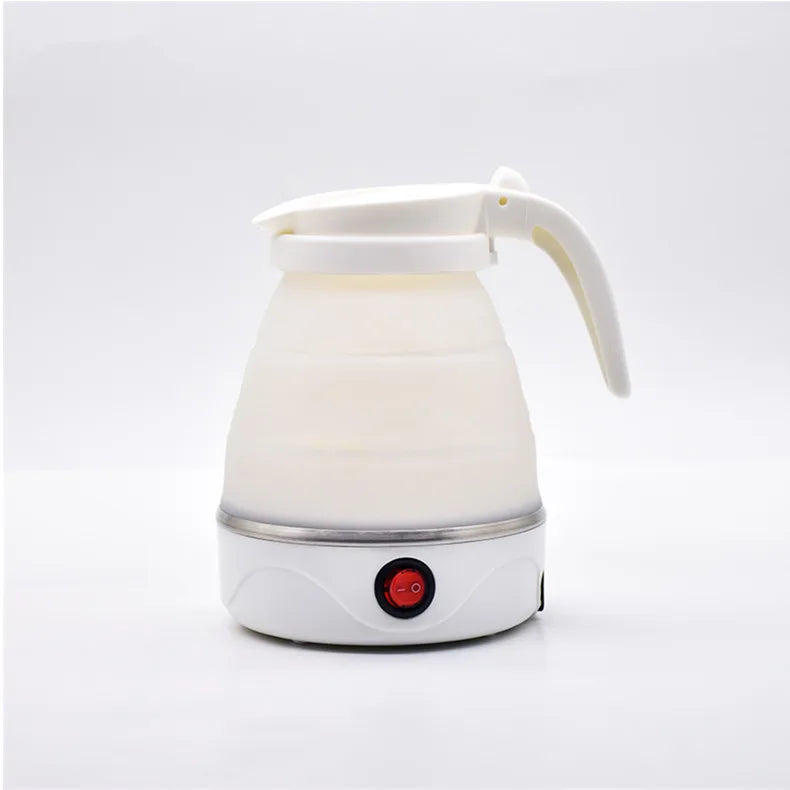 JFBONIN 0.6L Mini Folding Kettle Portable Water Heater 600W Silicone Compression Electric Kettle Home Kettle Easy To Travel