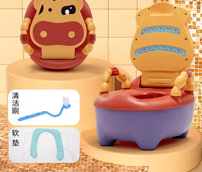 1-6 Years Old Children's Pot Cute Baby Toilet Seat Easy to Clean Baby Potty Portable Stool Boys And Girls Safe Trainer Seat WC