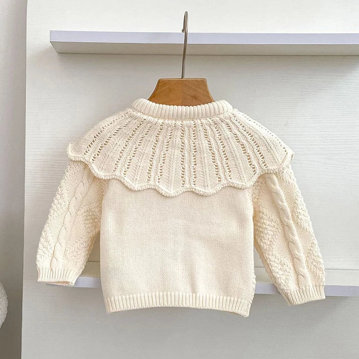 2025 New Autumn 0-3Yrs Newborn Baby Girls Sweater Coat Infant Baby Girls Knitting Cardigan Sweater Long Sleeve Cardigan Coat