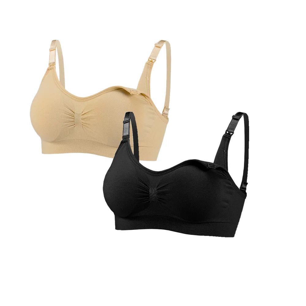 1/2pcs Breastfeeding Bras Maternity Nursing Bra for Feeding Nursing Underwear Clothes for Pregnant Women Wirefree Breathable Bra