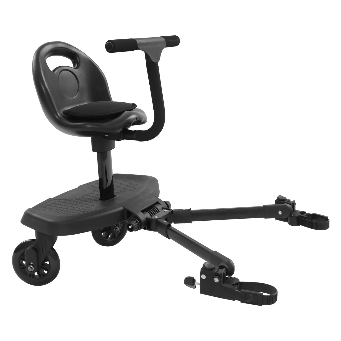 Baby Stroller Pedal Board Toddler Footboard , Child Pedal Attachment to Universal Strollers with Seat For Infants 2-6 years