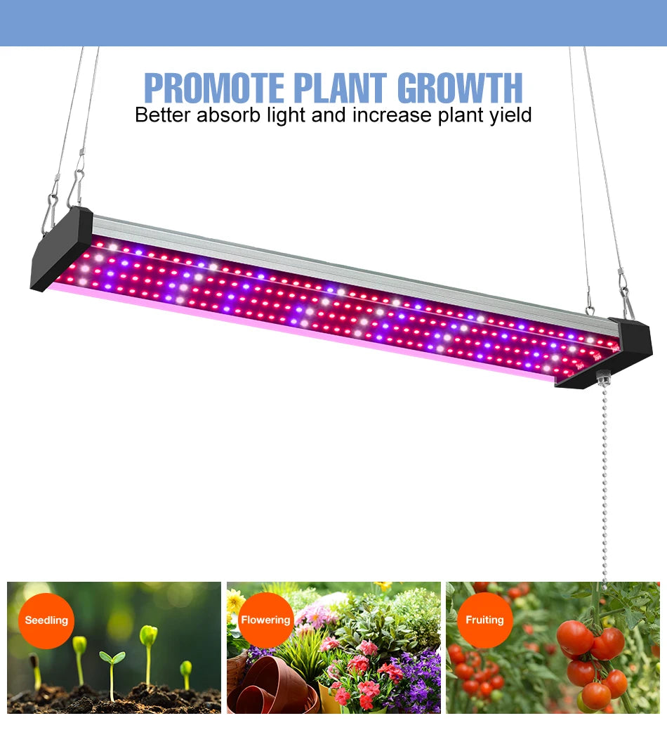 LED Quantum Board Plant Grow Light  Full Spectrum Indoor Flower Seedling Hydroponic Greenhouse Vegetable Cultivation Growth Lamp