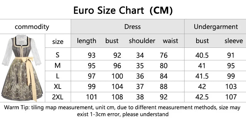 Halloween Carnival Cosplay Costume German Oktoberfest Maid Dress Woman Bavarian Traditional Embroidery Outfits Performance Girl