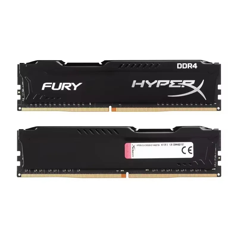 HyperX Fury DDR4 Ram 8GB 16GB 32GB 3600MHz 3200MHz 2666MHz 2400MHz 2133MHz DRAM DIMM 288Pin For Desktop Computer