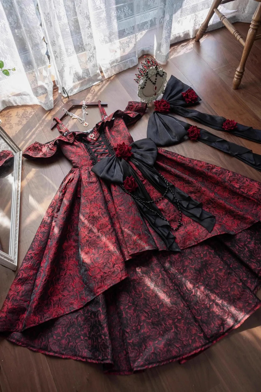 Coalfell New Lolita Princess Dress Elegant Party Gown Luxury Lolita Ball Gown Flower Wedding Dress