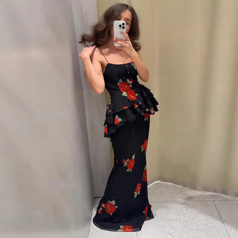 Sexy Print Design Casual Sle Women's Faion Set Summer Season round Ne Svel Two-Piece Ensemble Classic Trendy Lazy...