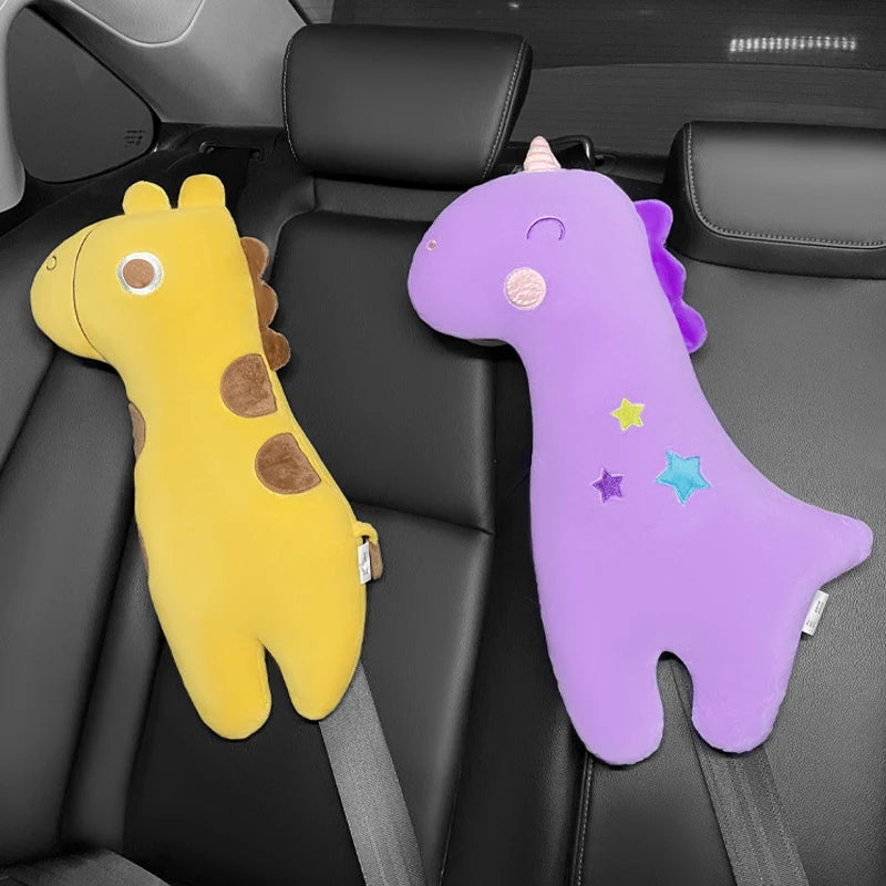 Kids Car Neck Pillow Universal Cute Cartoon Child Car Car Seat Belt Sleeping Pillow Support Leaning Head Baby Seats Accessories