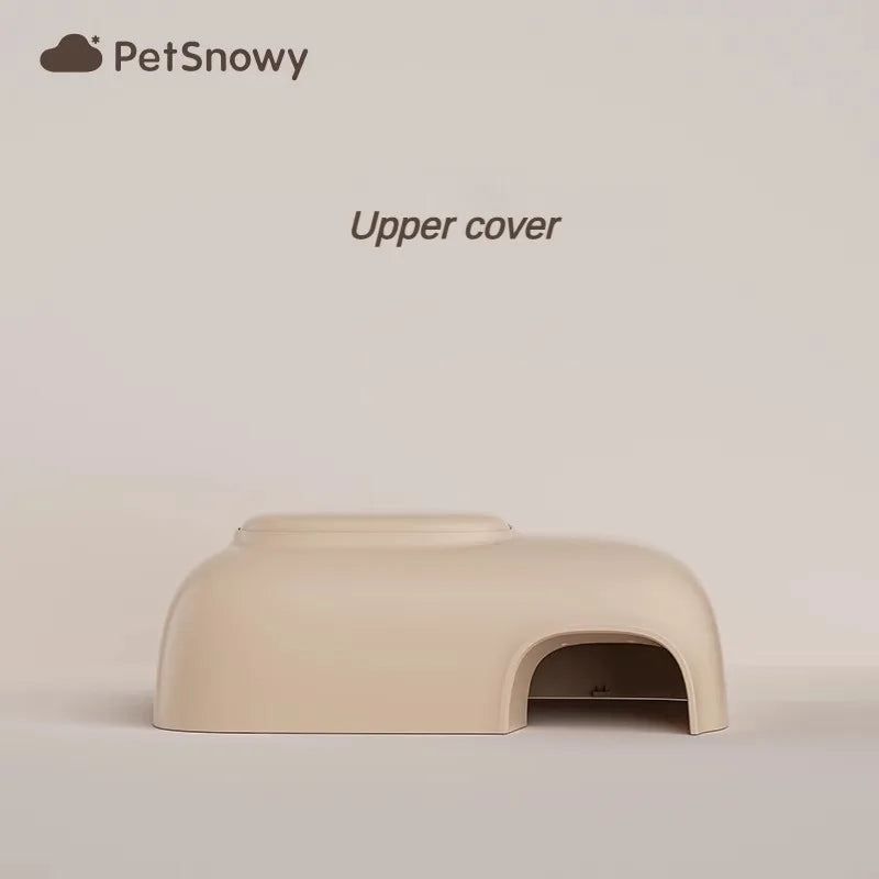 PetSnowy Cat Toilet Complete Set of Accessories Toilet Box/mat/Filter Mesh/Rubber Strip/Charger/Cat Litter Ball Compartment