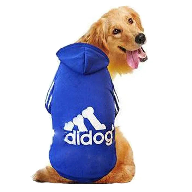 3XL-9XL Big Dog Sweatshirt  Adidog Dog Clothes for Large Dogs Labrador Cotton Hooded Warm Two-Legged Pets Jacket Outfit Hot Sell