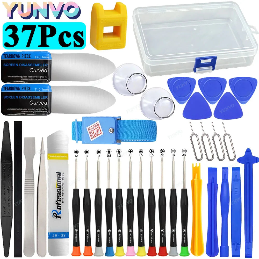 Mobile Phone Repair Screwdriver Set, Tablet & Phone Disassembly Tools for Screen Opening, Battery Removal & Dust Cleaning