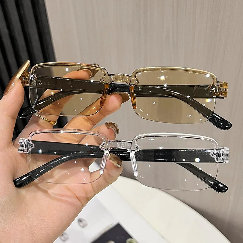 Intelligent Zoom Reading Glasses Anti Blue Light Comfortable Reading Glasses Ultra Light Frameless Glasses Frameless For Party