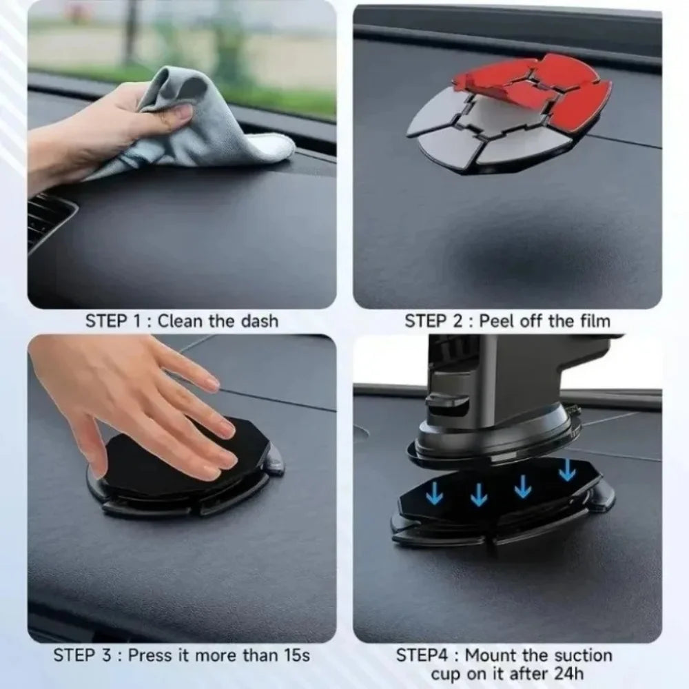 Universal Suction Cup Phone Holder Mount Base Pad Adhesive Disk for Car Dashboard Windshield Curved Surface Cellphone Stand