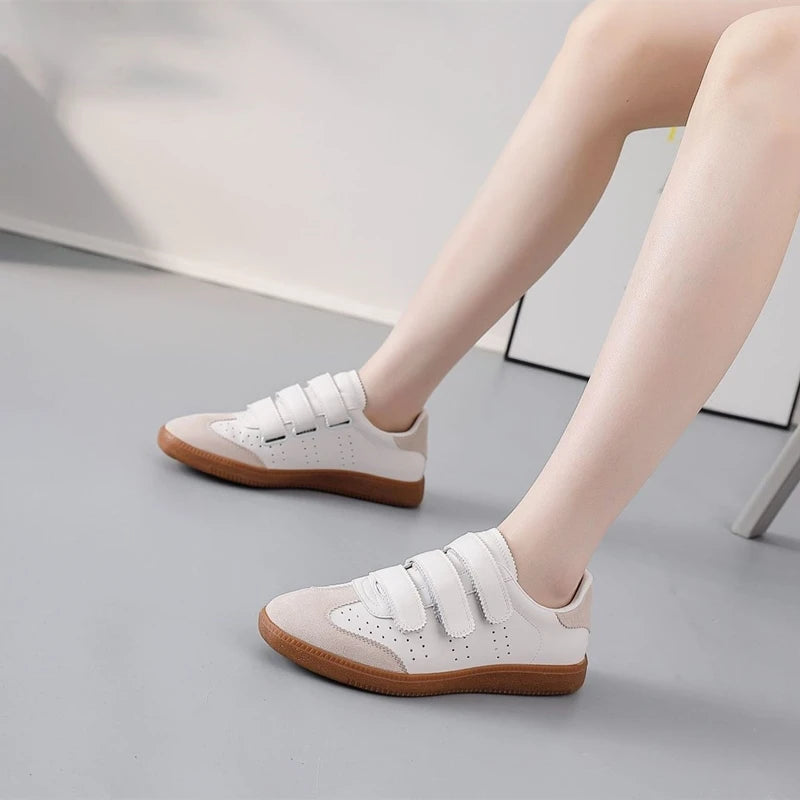 AIYUQI 2025 new women's sneakers shoes Non-slip flats Dexun women shoes Large-size Velcro casual shoes for students female shoes