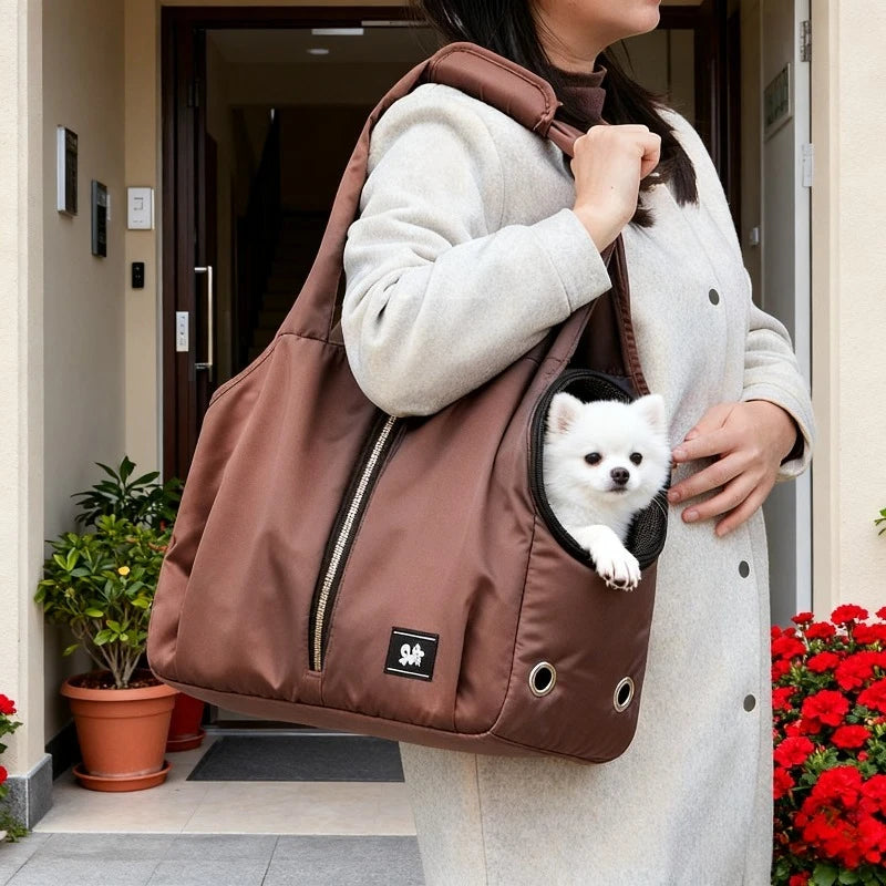 Portable Puppy Shoulder Bags Breathable Cat Carrier Bag Cats Transporter Bag Travel Pet Carrier for Cat Dog Pets HandbagBackpack