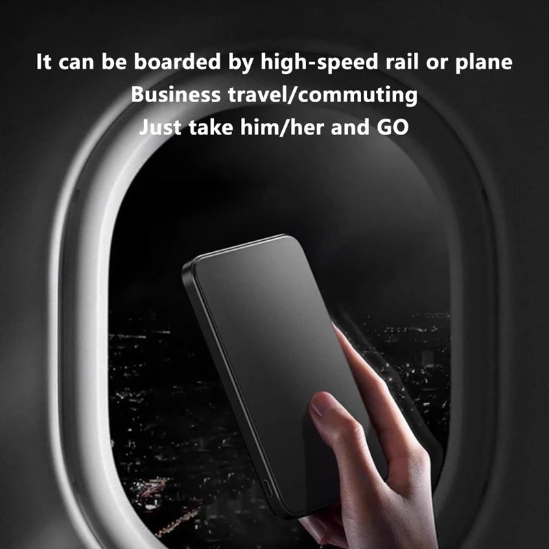 Lenovo 30000mah High-capacity Magnetic Wireless Fastcharging Powerbank Lightweight Portable For Air Travel With External Battery