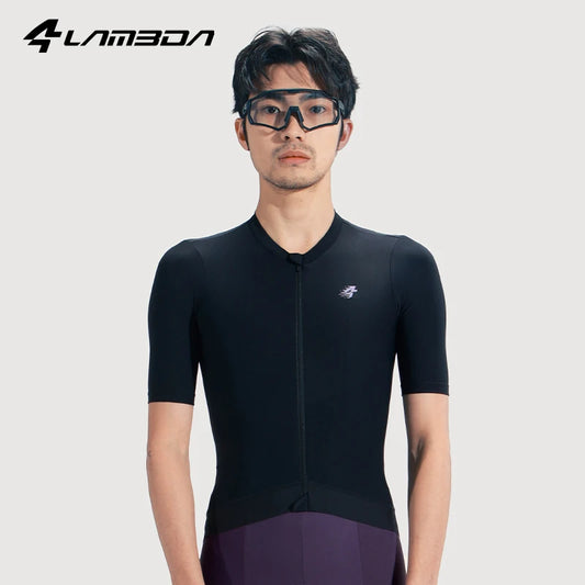 LAMEDA Cycling Jersey Man Summer Jersey MTB Anti-UV Bike Short Sleeve with 3 Pockets Men's Bicycle Riding Shirt Sports Clothing