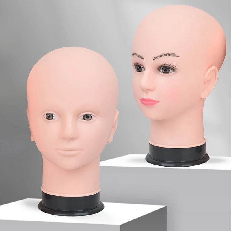 Mannequin Head Wig Stand With Adjustable Wig Tripod Stand Holder For Wigs Making Display cosmetology supplies hairdressing head