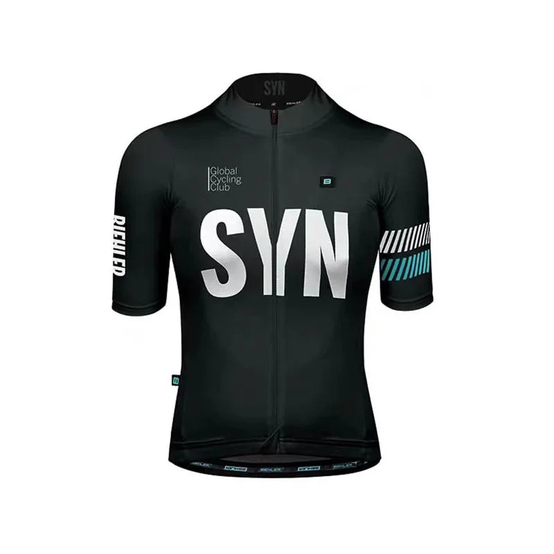 SYN Summer cycling clothes men's jerseys road cycling short sleeved sets bibs quick drying clothes breathable cycling shirt